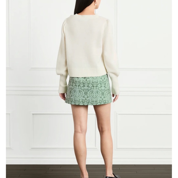 NWT Hill House Sylvie Cropped Wool Cream Sweater - Picture 3 of 10